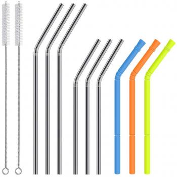 Edelstahl‑Flex Stroh – Hydream Faltbare Mehrzweck‑Trinkhalme