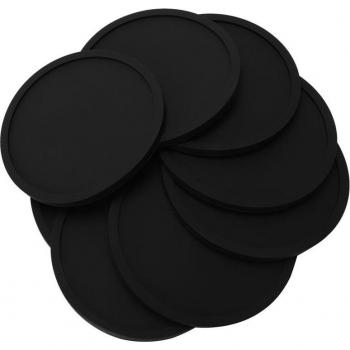 Verre protection silicone noir 8 packs