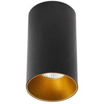 Aplique LED de techo con casquillo GU10 negro/dorado