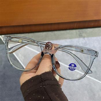 NYWOOH Transparente Anti-Glare-Brille – Blau Lichtblocker, Schwarz Myopie Rahmen, Damen & Herren
