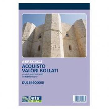 Blocco distinta acquisto carte valori