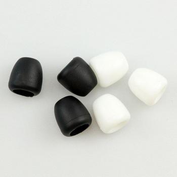 50 Pcs Plastic Bell Cord Ends Stopper with Lid Lock Toggle Clip