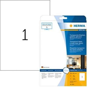 Herma 8020 Transparent Adhesive Labels
