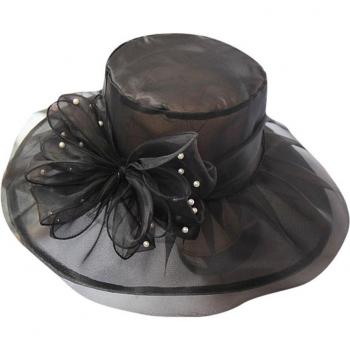Gorro Floral Malla Perlas Boda