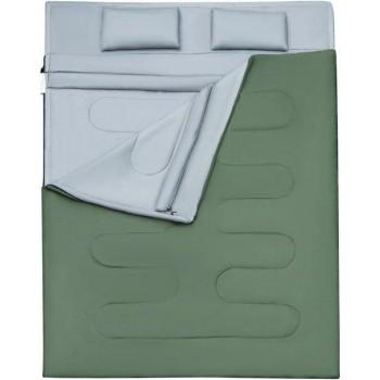 Costway 2-Personen Schlafsack, 220 x 150 cm, für 0°C