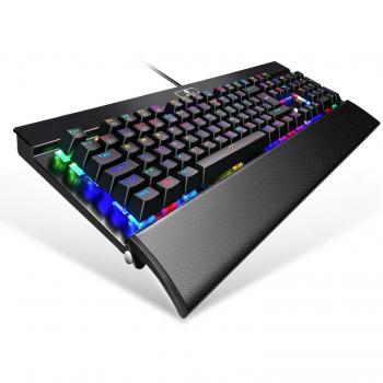 KingTop QWERTZ RGB-Tastatur – mechanisch, schwarz für PC & Mac