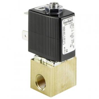 Válvula de solenoide directa Burkert 6012, 230 V AC, 3 puertos, M5