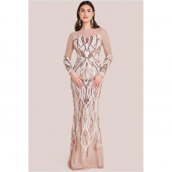 Glamour Flame Sequin Long Sleeve