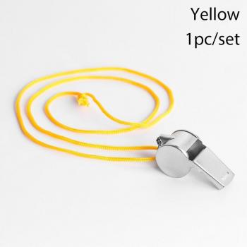 Sifflet Multi-sport ½ pièce acier inoxydable, corde pour basket-ball