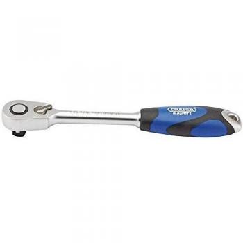 Draper 1/2 Drive 60 Tooth Micro Head Soft Grip Ratchet