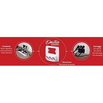 Multipresa da Parete Emilia 3bipasso art. RS94130