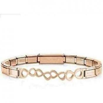 Nomination Bracciale Trendsetter Infinito acciaio rosè
