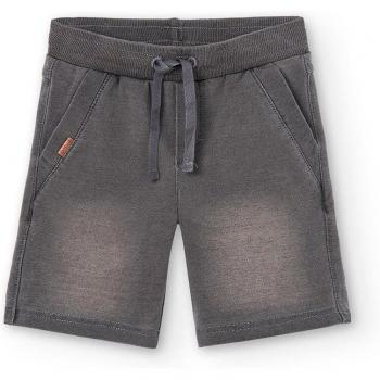 Bermuda Denim Elástica Boboli Gris para Niños con Bolsillos