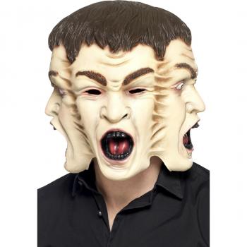 Halloween‑Masken‑Trio Smiffy, latex, hautfarbig, 3 Köpfe
