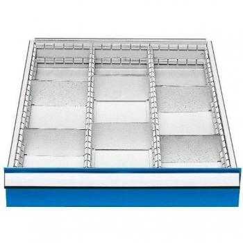 Panel Divisor de Cajón H150mm, W450mm – 2 Longitudes y 6 Secciones