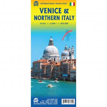 Venice & Northern Italy 1:5.000/1:850.000: doppelseitig, waterproof Stpl.Venice 5T. Northern Italy 850T.