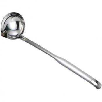 Cuillère filtrante pour soupe en acier inoxydable