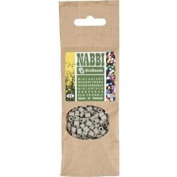 NABBI BioBeads Medium Gray Beads, 1000 pieces, 5x5 mm, hole 2.5 mm