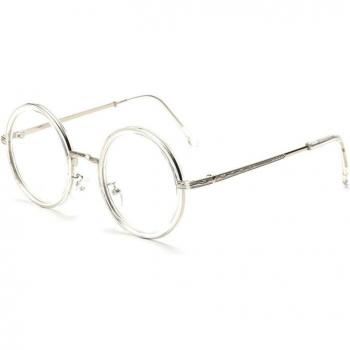 Zilead Transparente Runde Brille für Herren und Damen