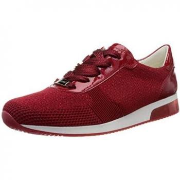 Ara Damen LISSABON Sneaker, Rot-Metallic, Rosso 07, 38 EU