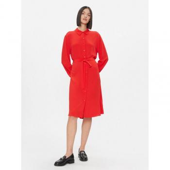 Tommy Hilfiger Regular Fit Hemdkleid Rot
