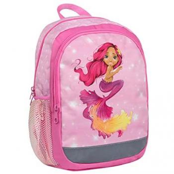 Kindergartenrucksack Pinky Mermaid mit Brustgurt für 3-6 Jährige