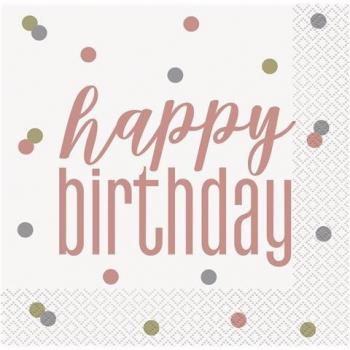 Happy Birthday Set Jadeo 16 Tovaglioli