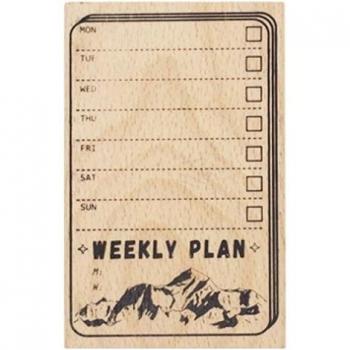 Kawaii Wooden Rubber Stamps for Planning