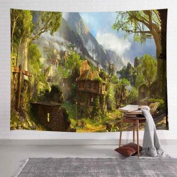 Psychedelic Floral Forest Wall Hanging