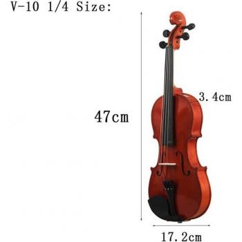 IRIN 1/8 Violine aus Fichte mit Flammen