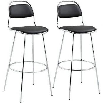 Poggiapiedi Duo Bar – Sgabelli alti in PU nero