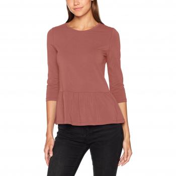 Camisa Peplum ONLY Onllive Love, Manga Larga, Rosa