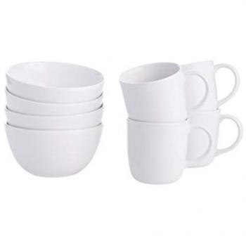 BUTLERS NATIVE Steinzeug Geschirr-Set 8-teilig
