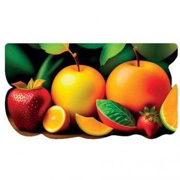 Tapis de Cuisine PVC Imprimé Quartiers de Fruits
