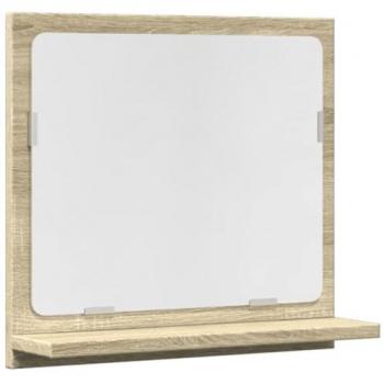 Badspiegelschrank Sonoma-Eiche mit Ablage 40x11x37 cm Holzwerkstoff
