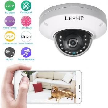 LESHP 1.0MP Mini Day/Night Waterproof IP Security Camera US Plug