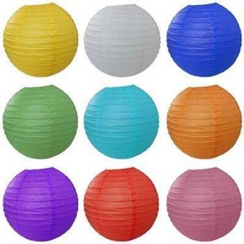 Lanternes artisanales chinoises en papier – 15 cm – Fournitures de fête