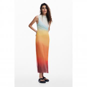 Abito Desigual Arancione Sfumato