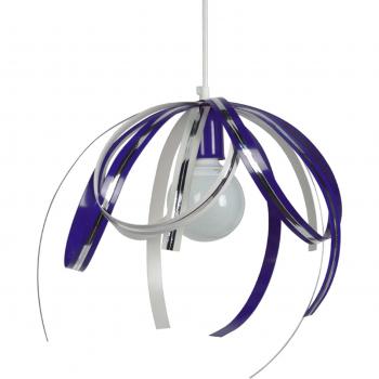 Suspension design TOSEL métal blanc 45 cm