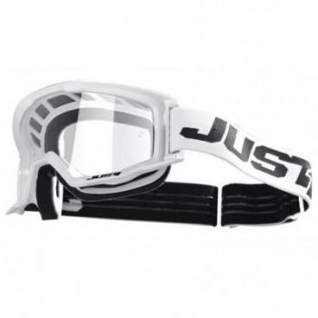 Masque Just1 Vitro de motocross Blanc unique taille