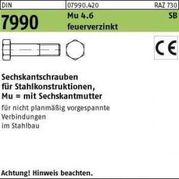 Viti Reyher Testa Esagonale M24 x 150 4,6 Zincate