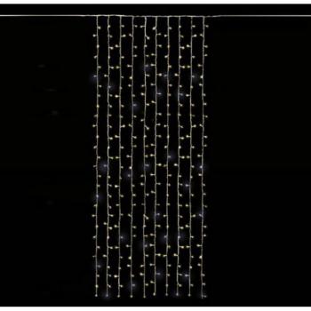 Rideau de Noël à LED 1.5x3 mètres avec effet scintillant