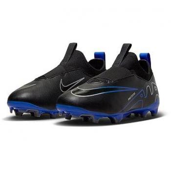Nike Mercurial Vapor 15 Academy Firm Ground Soccer Shoes Kids Black/Chrome 11K