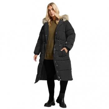 Manteau Parka Noir Rembourré Yours Curve