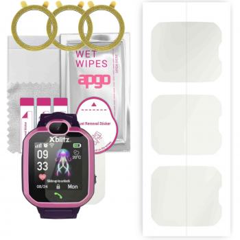 3x apgo Hydrogel Matte Film for Xblitz Kids Watch GPS Hear Me