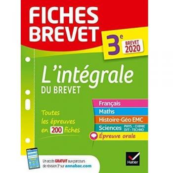 Fiches brevet L'intÃ©grale du brevet 3e Brevet 2020