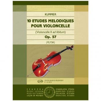 10 Études Mélodiques Op. 57 pour Violoncelle