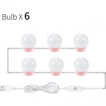 Spiegel-LED-Tischleuchte Hollywood‑Design – 6‑10‑14 Stk