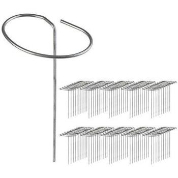 GardenShield Steel Ground Fasteners – 100 Units