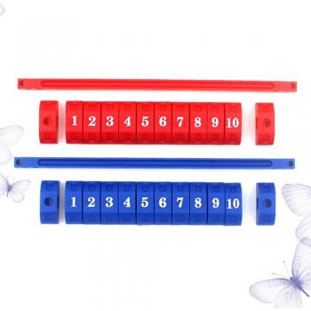 2pcs Durable Score Keeping Counters for Foosball (1 Red and 1 Blue)